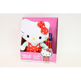 HELLO KITTY 25cm do malowania/czerw 65569