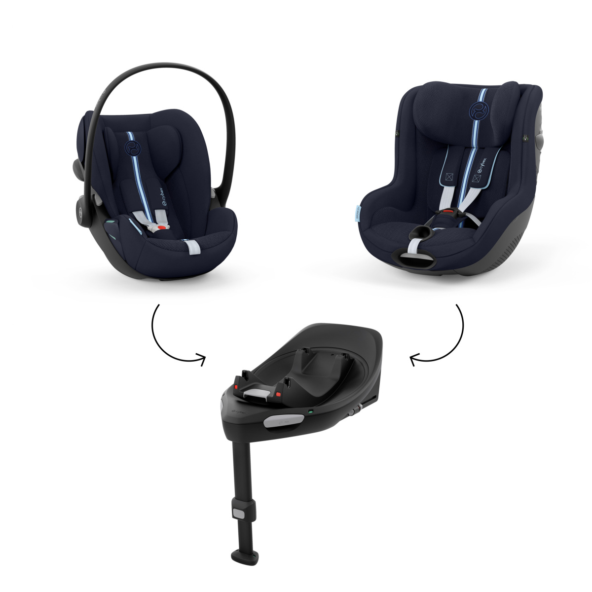 CYBEX CLOUD G3 I-SIZE PLUS OCEAN BLUE + BAZA G3