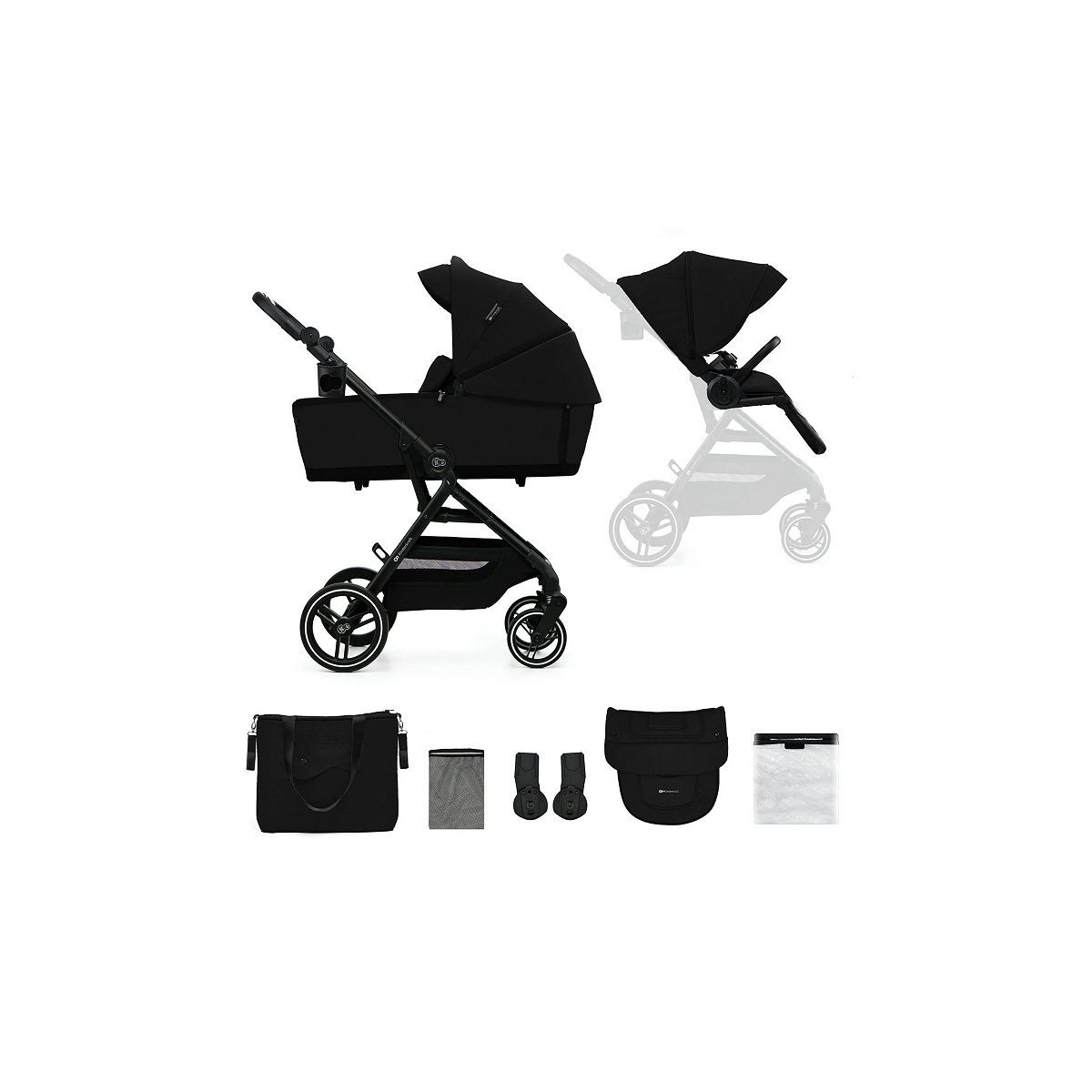 KINDERKRAFT YOXI 2W1 PURE BLACK