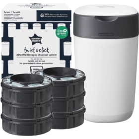 TOMMEE TIPPEE  POJMNIK NA PIELUCHY+ 6 WKŁADÓW