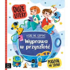 Uczę się czytać. Duże litery. Podział na sylaby