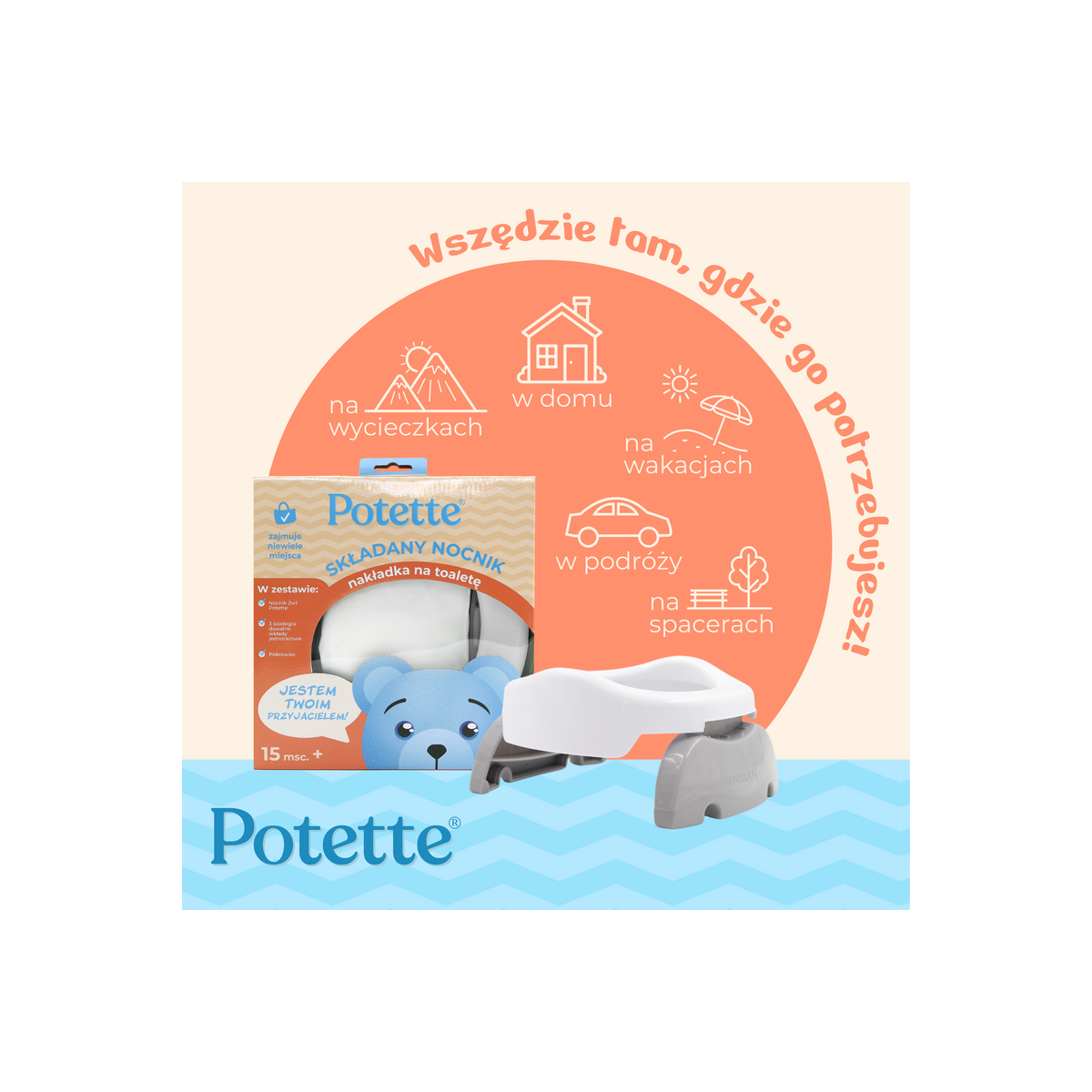 POTETTE PLUS NOCNIK WIELOFUNKCYJNY